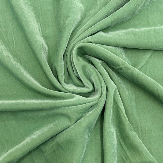 Velvet 9000 Solid Pista Green Fabric